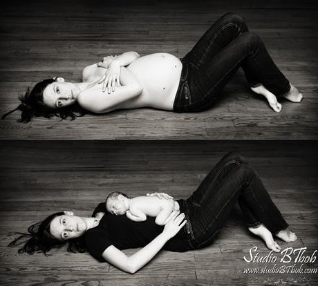 Séance photo de grossesse et naissance