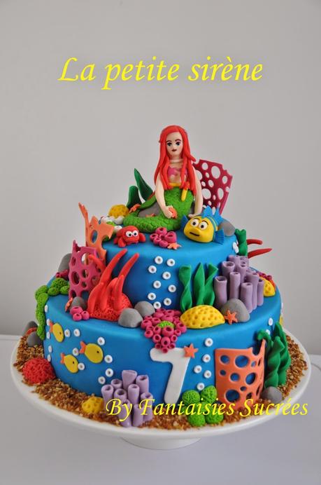 Gâteau anniversaire 3D Disney: La petite sirène (birthday cake)