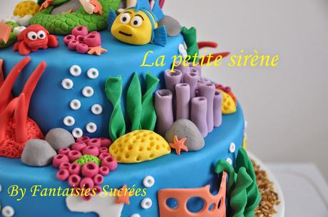 Gâteau anniversaire 3D Disney: La petite sirène (birthday cake)