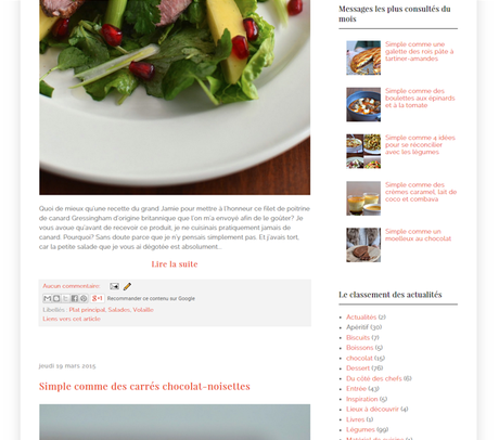 Design  - Modification Blogger  - La cuisine c'est simple