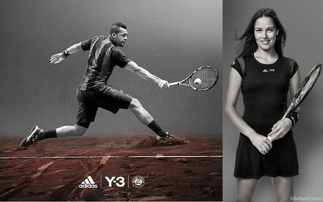 Roland Garros 2015: les tenues adidas Y-3 de Tsonga et d’Ivanovic