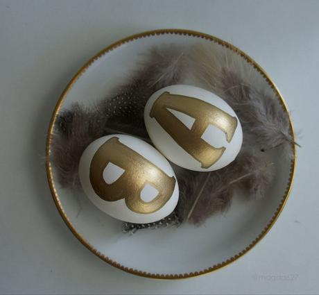 Pâques 2015 - Idées décoration trop faciles anteketborka.blogspot.com, pâques oeufs monogrammes b