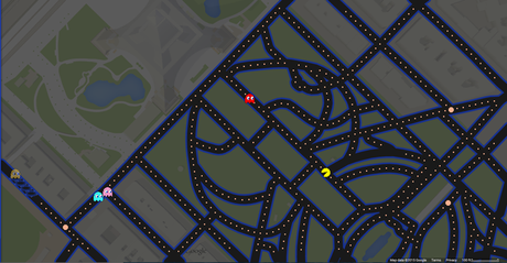 Jouer à Pac-Man sur Google Maps