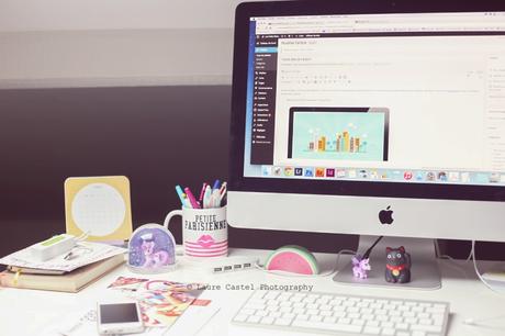 Créer son blog avec WordPress Bureau blogueuse Les Petits Riens