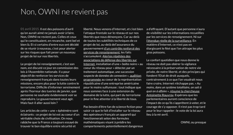 Super, #OWNI revient !