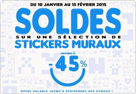 SOLDES: jusqu'à -45% sur nos Stickers Muraux Géants!