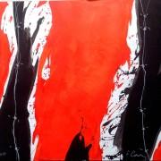 Exposition « RECTO / OTCER » Francesca CARUANA Àcentmètresducentredumonde | Perpignan Geste rouge Francesca CARUANA