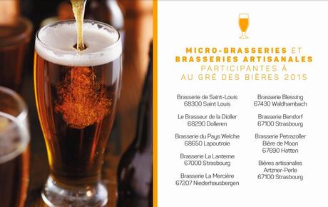 Au Gré des Bières, seconde édition les 29 et 30 mai 2015 : L'Alsace fête ses Brasseurs ! Au Gré des Bières, seconde édition les 29 et 30 mai 2015 : L'Alsace fête ses Brasseurs !