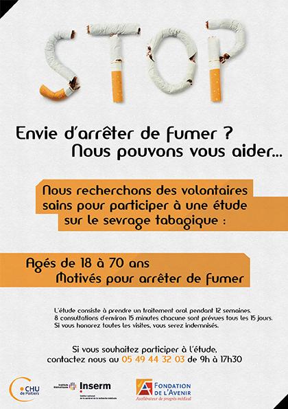 TABAC: Recherche de volontaires pour une étude sur le sevrage tabagique – CHU Poitiers