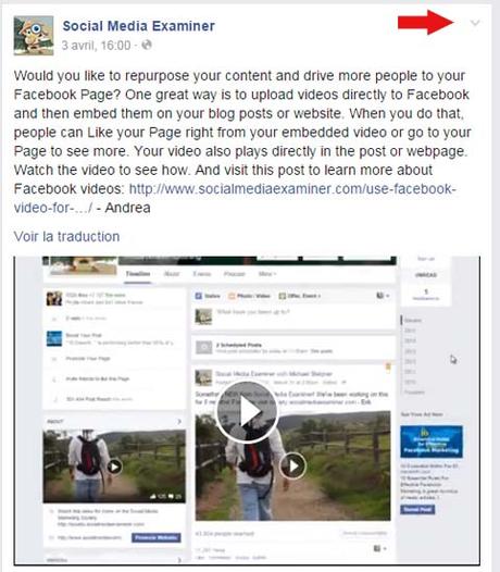 integrer video facebook