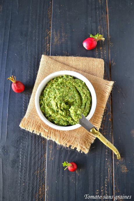 Pesto de fanes de radis {version 2015} Pesto de fanes de radis {version 2015}