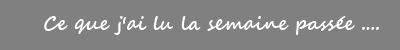 C'est lundi, que lisez-vous? #69 C'est lundi, que lisez-vous? #69