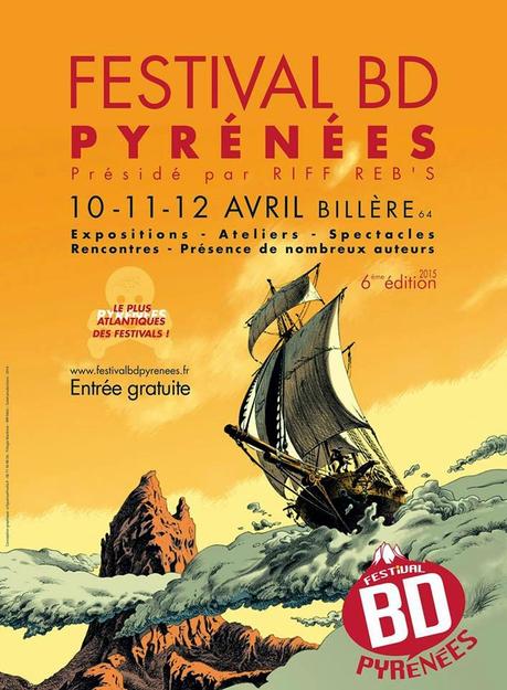 Affiche du festival BD Pyrénées 2015