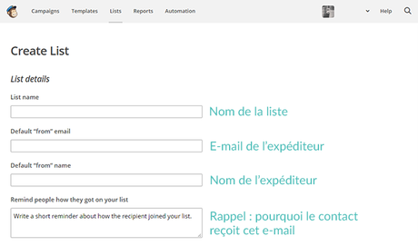 Newsletters : créer un formulaire d'inscription avec Mailchimp, et l'ajouter à son blog sous Blogger