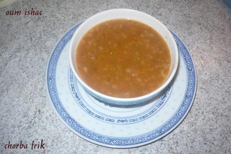 Chorba Frik - Soupe au Blé Concassé