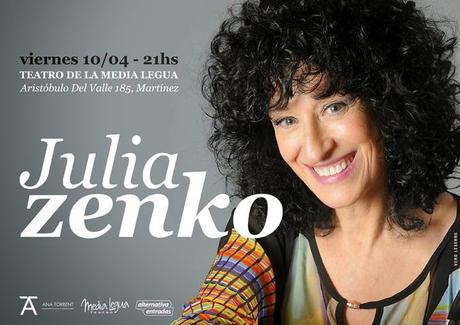 Julia Zenko présente son dernier disque à Martínez [à l'affiche]