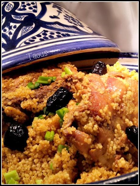 Tagine de couscous au poulet et aux olives Tagine de couscous au poulet et aux olives