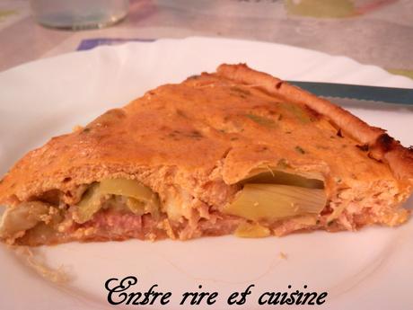 Quiche au Poulet / Coeurs d'artichauts et tofu soyeux