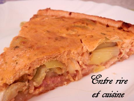 Quiche au Poulet / Coeurs d'artichauts et tofu soyeux