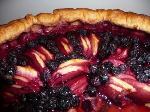 Tarte aux pommes et aux myrtilles Tarte aux pommes et aux myrtilles