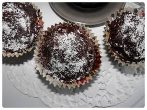 Cupcakes chocolat noix de coco