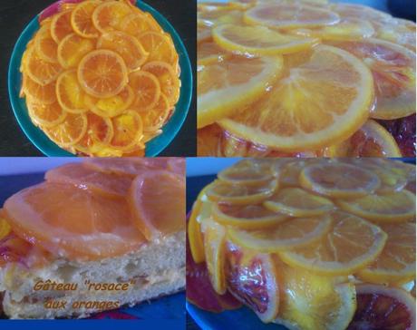 Gâteau "rosace&quot; aux oranges