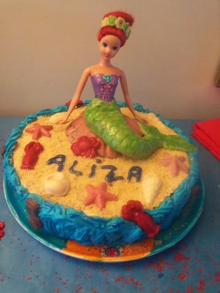 Gâteau Ariel la petite sirène.....
