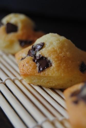 Madeleines aux pépites de chocolat Madeleines aux pépites de chocolat
