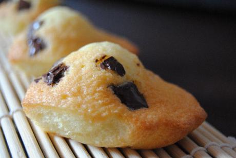 Madeleines aux pépites de chocolat Madeleines aux pépites de chocolat