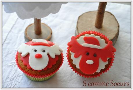 Cupcakes "Têtes de Rennes&quot; à la pâte d'amande