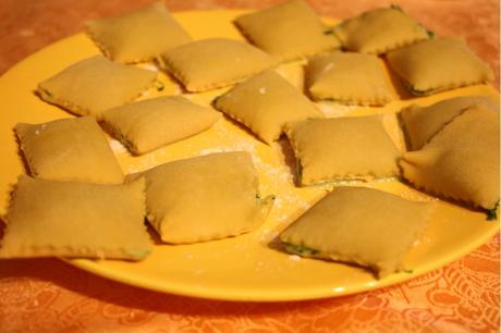 Ravioli épinards, gorgonzola…