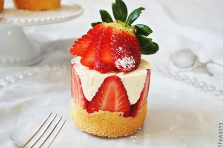 Mini Fraisier mousseline Mini Fraisier mousseline