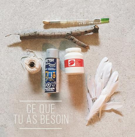 DIY – Décoration murale avec plumes DIY - Décoration murale avec plumes