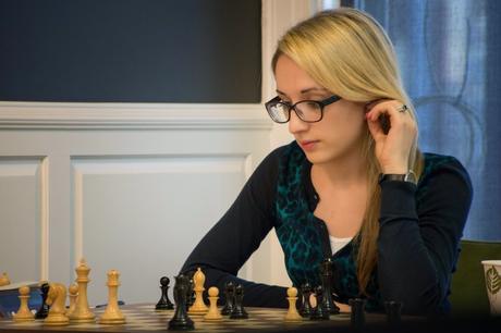 Nazi Paikidze (2333) au championnat d'échecs des USA 2015 - Photo © Lennart Ootes 