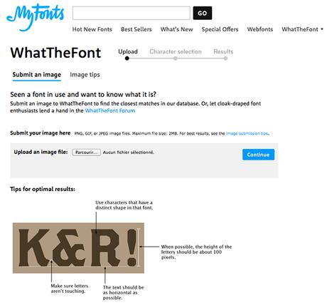 Identifier des fonts : les solutions whatthefont