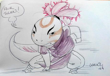 Dédicace de Shinobi Iri (version BD) par Leen en 2014 Dédicace de Shinobi Iri (version BD) par Leen en 2014
