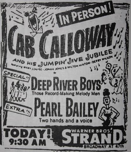 April 16, 1948: Cab in person at the Strand