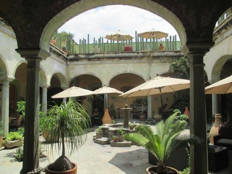 Le patio de notre hôtel Oaxaca