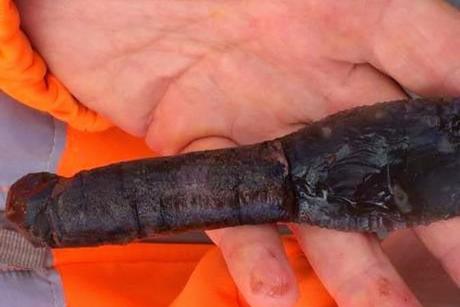 Un couteau rarissime de l'âge du bronze découvert au Danemark Un couteau rarissime de l'âge du bronze découvert au Danemark