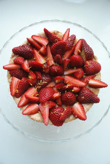 angel cake aux fraises