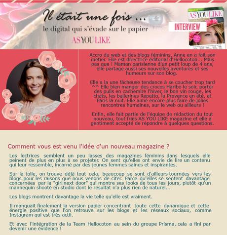 AS YOU LIKE.. l’évasion digitale ! {INTERVIEW} AS YOU LIKE.. l’évasion digitale ! {INTERVIEW}