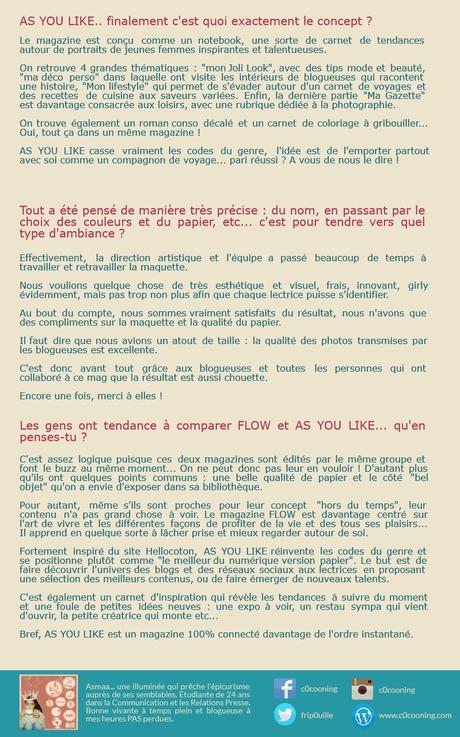 AS YOU LIKE.. l’évasion digitale ! {INTERVIEW} AS YOU LIKE.. l’évasion digitale ! {INTERVIEW}