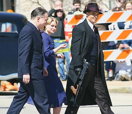 Exclusif : les premières photos de Marion Cotillard & Johnny Depp, sur le tournage de Public Enemies !!! Public Enemies