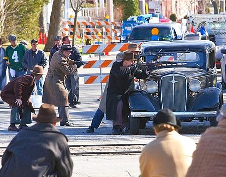 Exclusif : les premières photos de Marion Cotillard & Johnny Depp, sur le tournage de Public Enemies !!! Public Enemies