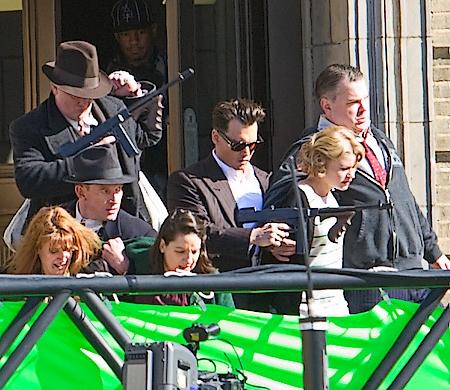 Exclusif : les premières photos de Marion Cotillard & Johnny Depp, sur le tournage de Public Enemies !!! Public Enemies
