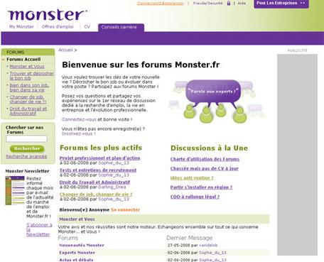 Monster lance ses nouveaux forums