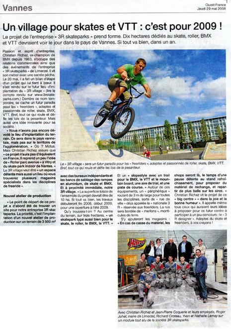 3 Skateparks : bientôt un village glisse en Bretagne 3 Skateparks : bientôt un village glisse en Bretagne