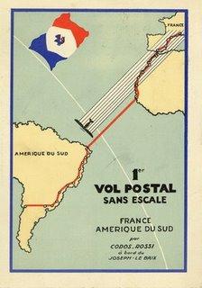 Tentative de 1er vol sans escale France Amérique du Sud par Codos et Rossi