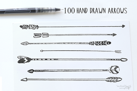 Hand-Drawn Tribal Arrows par WeLivedHappilyEverAfter