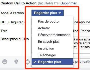 Pages Facebook – comment ajouter un bouton d’appel à l’action à vos vidéos